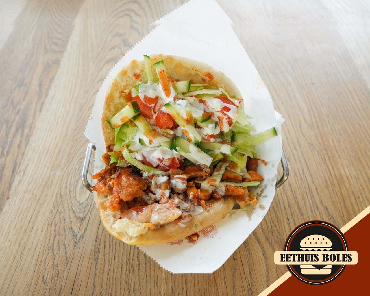 Broodje döner van Eethuis Bol'Es in Schiedam